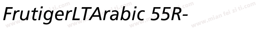 FrutigerLTArabic 55R字体转换